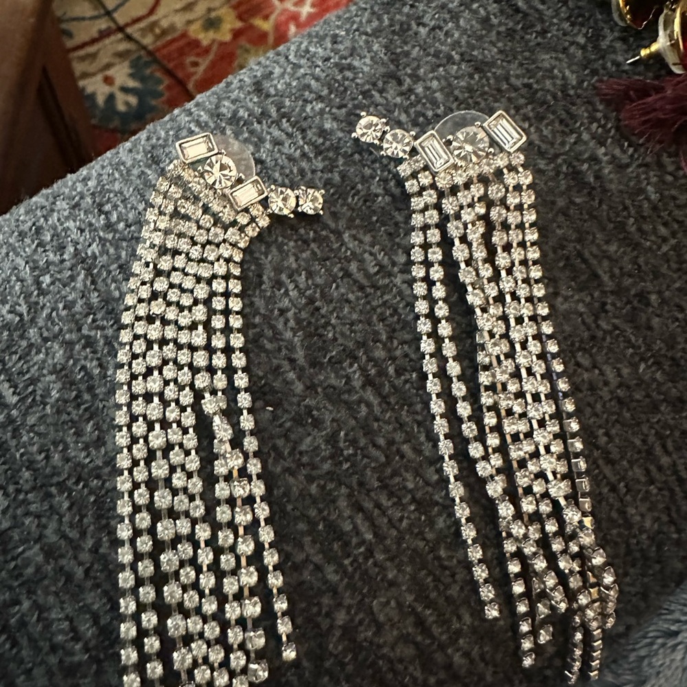 Express Silver Dangle Earrings